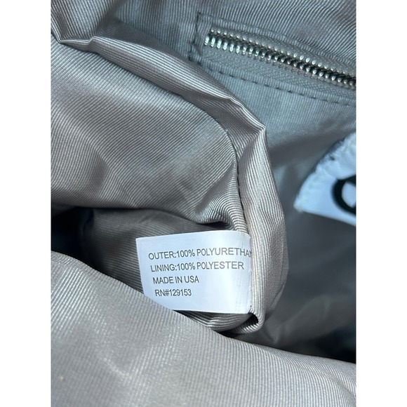 Telfar Small Shopping Bag Grey Faux Leather Crossbody Top Handle - Picture 8 of 12